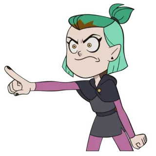 😠 30cab877 Amity Blight The Owl House desenho animado, bruxa, bravo, personagem telegram sticker