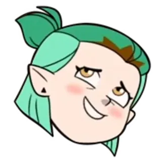 😊 2881dc55 Amity Blight The Owl House мультфильм, аниме, персонаж, ведьма, The Owl House, Amity Blight, самодовольный telegram sticker