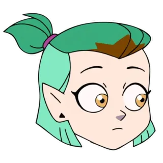 😮 42c7196a Amity Blight The Owl House мультфильм, анимированный, персонаж, The Owl House, Амити Блайт, ведьма telegram sticker