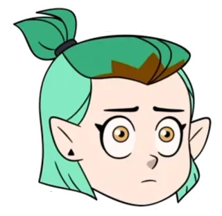 😧 668977a8 Amity Blight The Owl House Мультфильм, Персонаж, Ведьма, Фанатское творчество, Милый, Дом совы telegram sticker