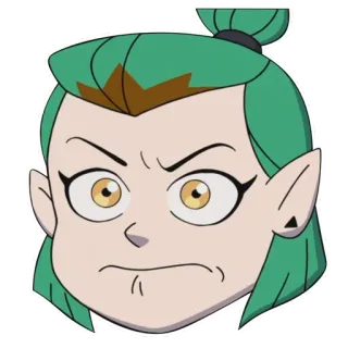 😠 8a667859 Amity Blight The Owl House Мультфильм, Эмити Блайт, Дом совы, Мультсериал, Disney telegram sticker