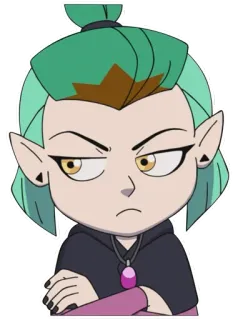 😒 92fffc2d Amity Blight The Owl House Мультфильм, Персонаж, Дом совы, Амити Блайт, Наклейка telegram sticker