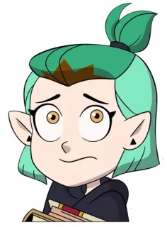 😟 9eb18ad1 Amity Blight The Owl House Мультфильм, Аниме, Фанатское творчество, Наклейка, The Owl House, Эмити Блайт telegram sticker