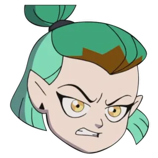 😠 a7035013 Amity Blight The Owl House Мультфильм, Злой, Персонаж, Эмити Блайт, Дом совы telegram sticker