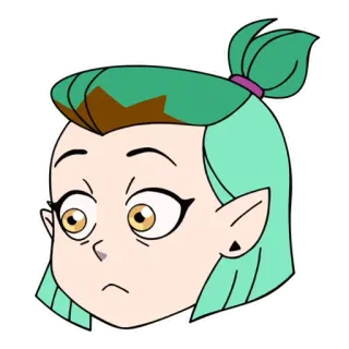 😥 c0526041 Amity Blight The Owl House мультфильм, аниме, Амити Блайт, Дом совы, Дисней, персонаж telegram sticker