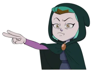 😠 d5fdb1b3 Amity Blight The Owl House мультфильм, ведьма, магия, Эмити Блайт, The Owl House telegram sticker