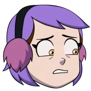 😫 03376a7a Amity Blight The Owl House Amity Blight, The Owl House, Postać z kreskówki, Serial animowany, Fioletowe włosy telegram sticker