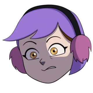 😧 039fd8bb Amity Blight The Owl House Amity Blight, Sowi Dom, Kreskówka, Naklejka, Postać telegram sticker