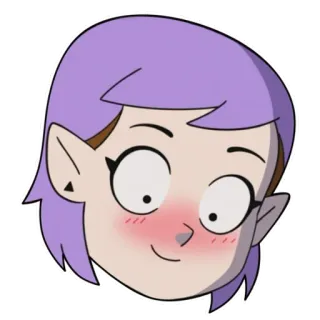 😀 0bcc23ed Amity Blight The Owl House Amity Blight, The Owl House, kreskówka, serial animowany, Disney, postać telegram sticker