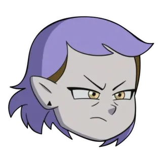😠 2753d92f Amity Blight The Owl House kreskówka, wiedźma, zły, anime telegram sticker