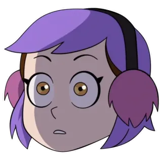 😮 315557c8 Amity Blight The Owl House kreskówka, Disney, Sowi Dom, Amity Blight, postać, serial TV telegram sticker