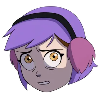 😰 315c2fcf Amity Blight The Owl House kreskówka, serial TV, Amity Blight, postać, Sowi Dom telegram sticker