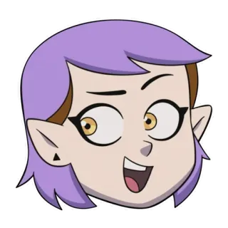 😈 4d5ea4f8 Amity Blight The Owl House kreskówka, Amity Blight, Sowi Dom, postać, naklejka telegram sticker