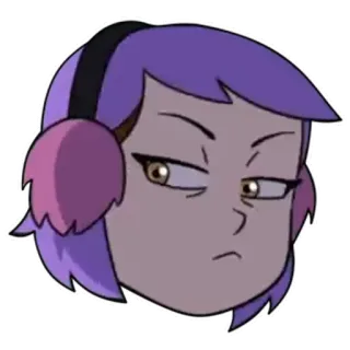 😠 50c1f4a9 Amity Blight The Owl House kreskówka, animowany, Disney, Amity Blight, Sowi Dom, postać telegram sticker