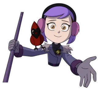 😇 583bc3a6 Amity Blight The Owl House Sowi Dom, Amity Blight, Kreskówka, Wiedźma, Animacja, Disney telegram sticker