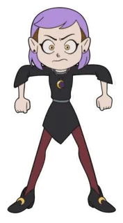 😠 6f696621 Amity Blight The Owl House kreskówka, animowany, serial TV, zły, postać telegram sticker