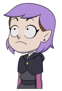 😐 76d4bf8d Amity Blight The Owl House kreskówka, animacja, Disney, Amity Blight, Sowi Dom telegram sticker