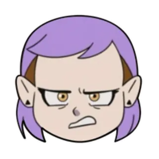 😡 7a14e3cd Amity Blight The Owl House Kreskówka, Animowany, Disney, Postać, Naklejka telegram sticker