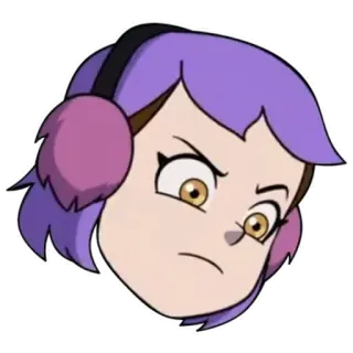 😠 7f6ed879 Amity Blight The Owl House Kreskówka, Zły, Postać, Fanart, Słodki telegram sticker