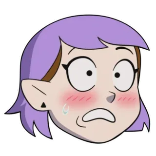 😳 80f28ed7 Amity Blight The Owl House Amity Blight, The Owl House, Kreskówka, Animowany telegram sticker