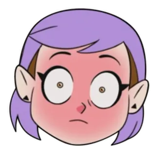 😳 a7b9e527 Amity Blight The Owl House kreskówka, animowany, Disney, postać, wiedźma, anime telegram sticker