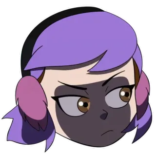😒 b7fcec08 Amity Blight The Owl House kreskówka, postać, Sowi Dom, Amity Blight telegram sticker