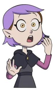 😮 c3b734f3 Amity Blight The Owl House kreskówka, wiedźma, Amity Blight, Sowi Dom telegram sticker