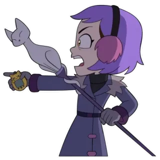 😡 d226677f Amity Blight The Owl House Amity Blight, The Owl House, kreskówka, Disney, postać telegram sticker