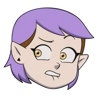 🤨 d4192f27 Amity Blight The Owl House Kreskówka, Disney, Sowi Dom, Amity Blight, Postać telegram sticker