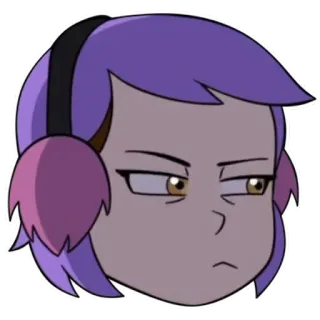 😠 d474b7cb Amity Blight The Owl House Amity Blight, Sowi Dom, kreskówka, animowany, naklejka telegram sticker