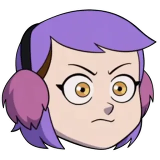 😠 f423c0ce Amity Blight The Owl House kreskówka, postać, The Owl House, Amity Blight, animowany telegram sticker