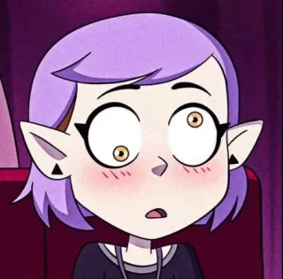 😵‍💫 0a696a82 Amity Blight The Owl House Amity Blight, The Owl House, Disney, cartone animato, animazione telegram sticker