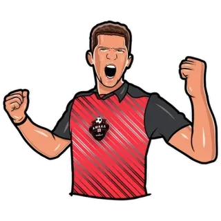 💪 2ec3d151 AMEAA 足球, 足球, 运动员, 庆祝, 体育, 球队, 比赛 telegram sticker