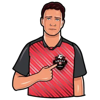 🤫 60e3dafa AMKAA 足球, 橄榄球, 运动, 球队, 球员 telegram sticker