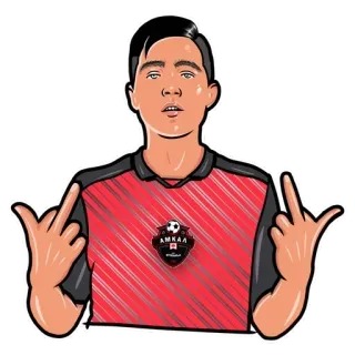 🖕 74c6baf8 冒犯手势, 中指, 美式足球, 足球 telegram sticker