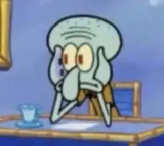 ➰ 192d2bc0 Squidward Spongebob Squarepants Squidward Tentacles, Spongebob, cartoon character, nickelodeon, squidward, animated, tv show telegram sticker