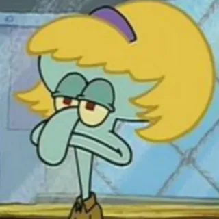 ➰ 3f01840e Squidward SpongeBob SquarePants cartoon, SpongeBob, Squidward, funny, character, animation, nickelodeon telegram sticker