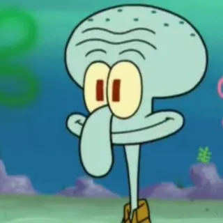 ➰ 4ef0604a Squidward Tentacles SpongeBob SquarePants cartoon, Squidward, SpongeBob, nickelodeon, character telegram sticker