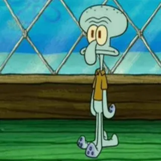 ➰ 8aec4e8d Squidward SpongeBob SquarePants squidward, spongebob, cartoon, character, nickelodeon telegram sticker