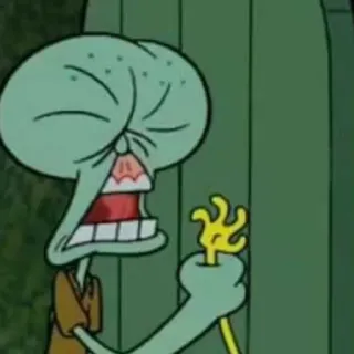 ➰ b81f9301 Squidward Spongebob Squarepants Squidward Tentacles, Spongebob, cartoon, funny, reaction, nickelodeon telegram sticker