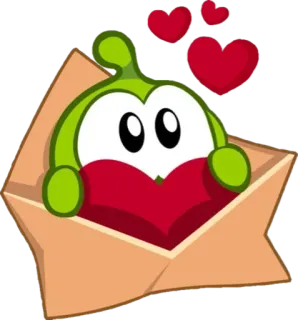 💌 dc0df7a2 kreskówka, miłość, serce, słodkie, koperta whatsapp sticker