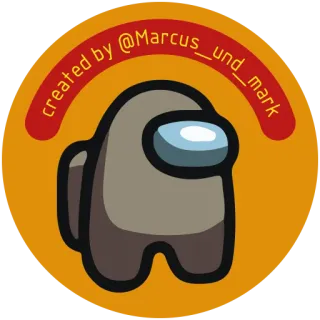 ☝️ 7c3b1417 Among Us created by @Marcus_und_mark Among Us, Video game, Sticker, Espaço, Personagem telegram sticker