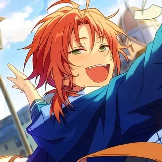 🎼 9015d2c1 アニメ, キャラクター, 笑顔, 元気, 漫画, イラスト telegram sticker