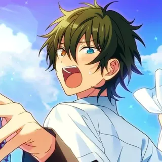 🍭 a77c5498 アニメ, キャラクター, ポートレート, 男の子, 顔 telegram sticker