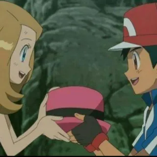 👩‍❤️‍👨 5ce98be6 Ash Ketchum Pokemon Pokemon, Ash Ketchum, anime, kartun, topi, persahabatan telegram sticker