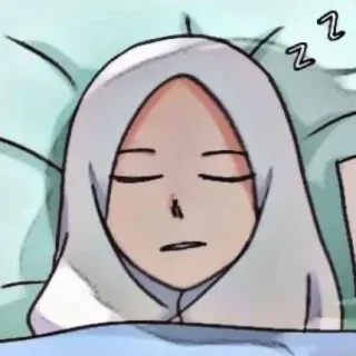 🌺 2b6c7c99 zzz 睡眠, 眠り, zzz, 漫画, ベッド, 眠い telegram sticker