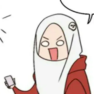 📚 f99bc441 여자, 히잡, 만화, 표정, 이모지, 스티커 telegram sticker