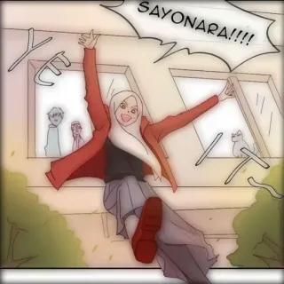 🤸‍♀ 2289adbc SAYONARA!!!! прощай, до свидания, аниме, манга, Jump telegram sticker