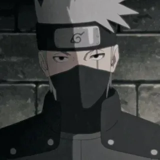 🦊 7b160589 Kakashi Naruto Kakashi, Naruto, Anime, Ninja, Personnage, Masque telegram sticker