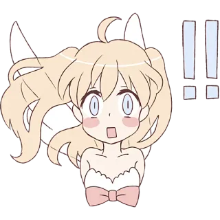 Девушка Ангел @Nyasticks telegram stickers